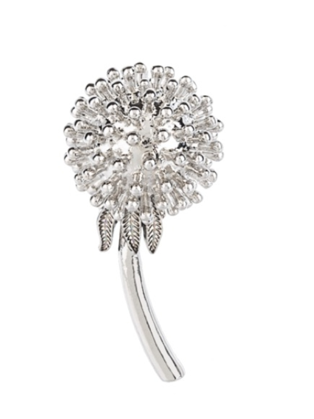 Believe in Possibilities Dandelion Charm Silver Dandelion Floral